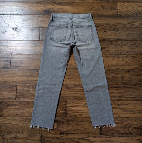 Gap Cheeky straight high rise jeans grey denim size 27 - Picture 4 of 13